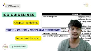 ICD guidelines ll Cancer guidelines ll cpcexam cpc aapc icd icdguidelines cpcexam2023 [upl. by Aihsenyt]