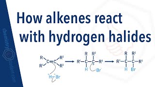 How alkenes react with hydrogen halides [upl. by Akeihsal]