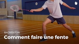 Comment faire une fente  Badminton [upl. by Willock]