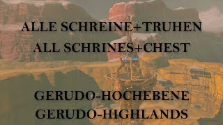 Zelda Botw Alle Schreine  TruhenGerudo HochebeneGerudo HighlandsTutorialGerman [upl. by Rinna]