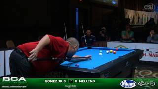 2017 BCAPL Nationals  8Ball Challenge Gomez Jr vs Melling [upl. by Petty]