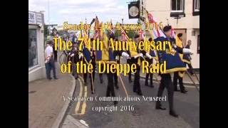 Commemoration of the Dieppe Raid 2016 [upl. by Lena649]