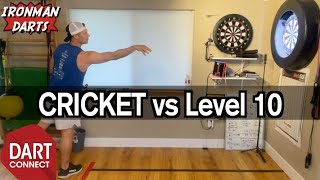 Challenge Yourself Cricket vs Level 10 on DartConnect on Ironman Darts [upl. by Azalea]