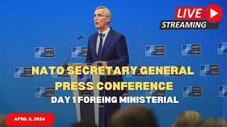 NATO Secretary General Summarizes First Day of Foreign Ministerial at NATO [upl. by Leibarg541]