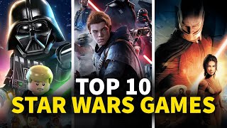 Top 10 Best Star Wars Games [upl. by Hterrag]