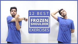 12 best FROZEN SHOULDER Exercises amp Stretches  Help you to recover quickly [upl. by Accebar226]