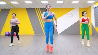 35 min Aerobic Dance Workout  FAT BURN FULL BODY  Burn 400 Calories  Eva Fitness [upl. by Ariamo888]