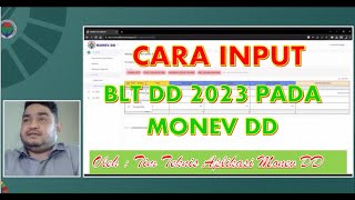 CARA INPUT BLT DD 2023 PADA MONEV DD [upl. by Anatlus]