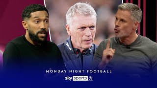 quotI actually think its better if they part waysquot 😳  Carra and Clichy debate David Moyes West Ham [upl. by Silvana645]