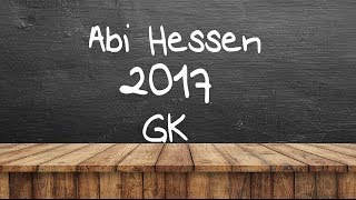 GK A1 1  Lösung MatheAbi Hessen 2017 [upl. by Hana410]