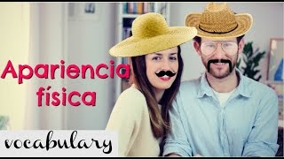 Vocabulario PHYSICAL APPEARANCE  Clase de inglés  apariencia física [upl. by Allmon]