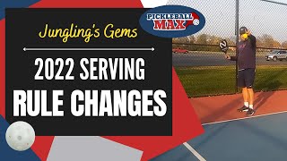 Pickleball Serve Rule Changes for 2022 [upl. by Ohcamac]