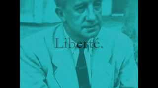 Paul Eluard  Gerard Philipe  Liberte [upl. by Lerak265]