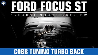 COBB Tuning 3quot Exhaust for the Ford Focus ST  Catback and Downpipe  RallySportDirectcom [upl. by Ellainad483]