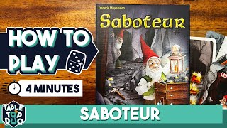 How To Play Saboteur Card Game in 4 Minutes [upl. by Jaella]