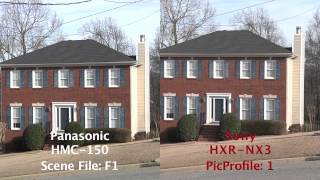 Sony HXR NX3 vs Panasonic HMC150 Comparison [upl. by Deacon]