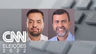 Pesquisa Ipec para governo do RJ Castro 26 Freixo 19  CNN PRIME TIME [upl. by Ecidnac]