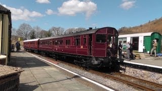 Llangollen Railway Spring Steam Gala  Railmotor 93 amp Auto Trailer 92 20th April 2013 [upl. by Ilegna]