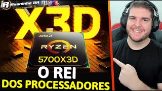 RYZEN 5700X3D É O MELHOR PROCESSADOR PARA COMPRAR EM 2024 COMPARATIVO COM 13600KF E 5800X3D [upl. by Sokairyk198]