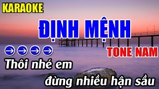 Định Mệnh Karaoke Tone Nam Karaoke Phương Thảo  Beat Mới [upl. by Sterne106]