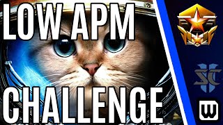 Starcraft 2 Low APM amp MOUSE ONLY CHALLENGE ZERG [upl. by Ettenom]