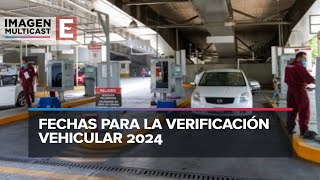 Verificación vehicular 2024 fechas y costos en CDMX y Edomex [upl. by Irena703]