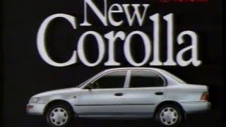 Toyota Corolla 1994 Australian TV ad  quotThe really roomy new Corollaquot sedan version [upl. by Laehcar332]