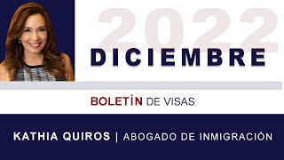 BOLETIN DE VISAS DICIEMBRE 2022  VISA BULLETIN DECEMBER 2022 🥺 Sin avances [upl. by Zimmermann962]