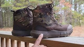 Under armour tactical grade valsetz reaper boots initial first review [upl. by Hamal]