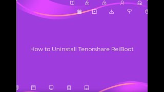 How to uninstall Tenorshare ReiBoot from Windows completely [upl. by Nilac899]