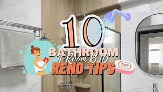 10 Bathroom Renovation 🚿 Tips Ep 17  House Tour  Singapore HDB 4Room BTO 🏠 [upl. by Ethyl]