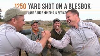 1250 Yard Shot on a Blesbok  Long Range Hunting in Africa [upl. by Dlareg]