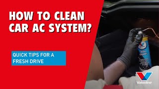 QUICK VALVOLINE AIRCO cleaning process GUIDE  HOW TO CLEAN CAR AIR CONDITIONER ODOR [upl. by Idissac806]