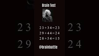 test your bran shorts challenge maths mathpuzzle [upl. by Lynnworth488]