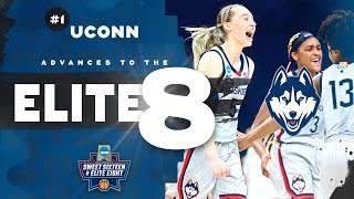 UConn vs Iowa  Sweet 16 Womens NCAA Tournament Extended Highlights [upl. by Otsenre]