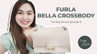 THE BAG REVIEW FURLA BELLA IN MOONSTONE PINK SMALL CROSSBODY [upl. by Cassy]