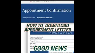 how to download visa appointment letter from new cgi portal [upl. by Einuj]