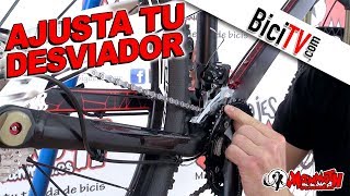 Cómo ajustar un desviador delantero de bicicleta [upl. by Adidnac]