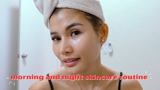 a day in a life morning and night skincare routine  life lately  Jen Barangan [upl. by Attalanta]