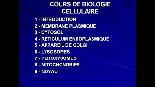 Introduction à la biologie cellulaire  pour les étudiants en biologie du premier semestre [upl. by Doralynn647]