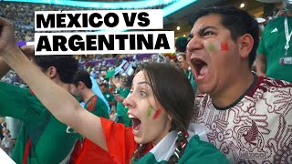 Reacción a MÉXICO vs ARGENTINA desde el estadio Copa del mundo Qatar 2022 [upl. by Ardiekal850]