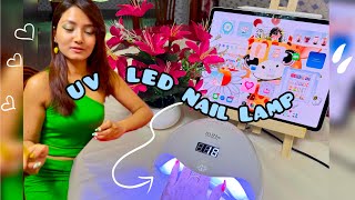 📦 UV LED Nail Lamp 💅 🌱 Honest Review  Does it really work   Is it actually dry nail paint [upl. by Idzik538]