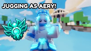 Jugging as aery kit in ranked Roblox Bedwars [upl. by Lubin344]