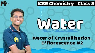 Water Class 8 Science ICSE  Selina Chapter 8  Water of Crystallisation Efflorescence 2 [upl. by Izogn447]