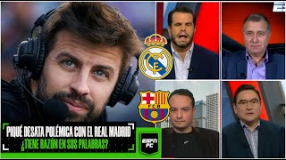 DARDO DE PIQUÉ AL REAL MADRID Reacciones a las declaraciones del ex jugador del Barcelona  ESPN FC [upl. by Katrine]