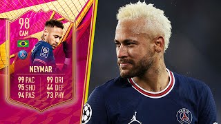 This Card is INSANE 😍 98 Futties Neymar Player Review FIFA 22 Ultimate Team [upl. by Evan58]