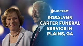 Watch Funeral service held for former first lady Rosalynn Carter in Plains Georgia [upl. by Pulcheria]