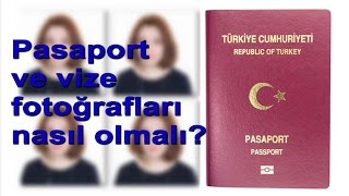 Pasaport ve vize fotoğrafları nasıl olmalı [upl. by Hillhouse]