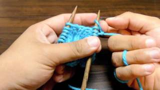 How to Knit the Make One Towards Increase M1T [upl. by Allimak]