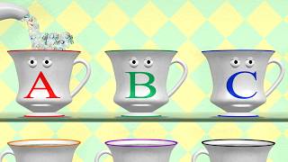 Alphabet Teapot amp Teacups  Learn ABCs [upl. by Kendra]